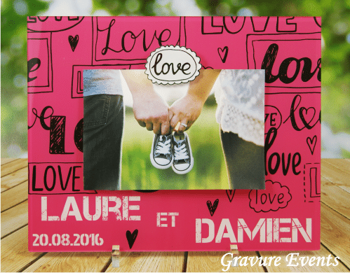 Affiche photobooth mariage Portrait romantique