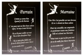 Poeme Parrain Marraine - décoration theme Fee clochette