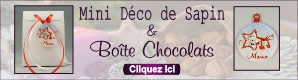 Banniere Noel - boite chocolat