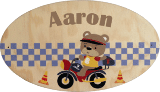Plaque de porte chambre enfant bebe personnalise prenom lettre bois decoration